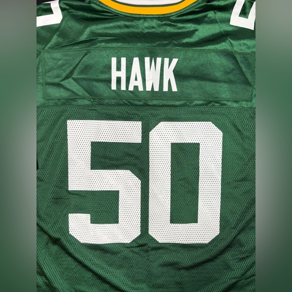 Green Bay Packers AJ Hawk Reebok Football Jersey Size: Large - Picture 3 of 5